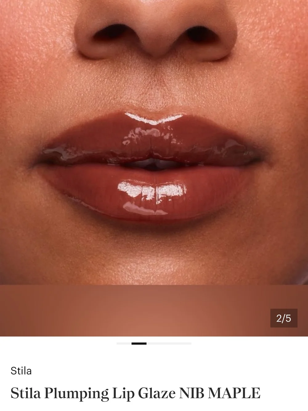 Stila Plumping Lip Glaze — Maple Brown Gloss NIB✨ FREE GIFT WITH ANY  PURCHASE